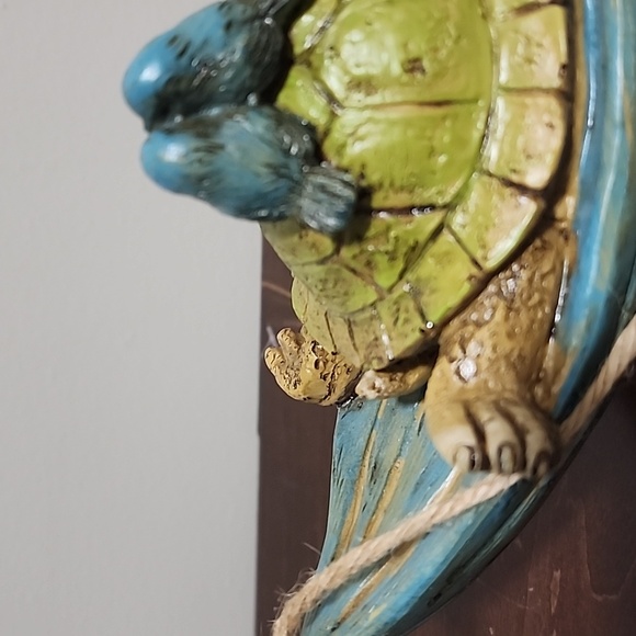 Turtle and Bird Hanging Decor - Blue and Green - Picture 7 of 10